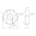 230 v 200mm Aluminium-Druckguss EG Fans Ec20060